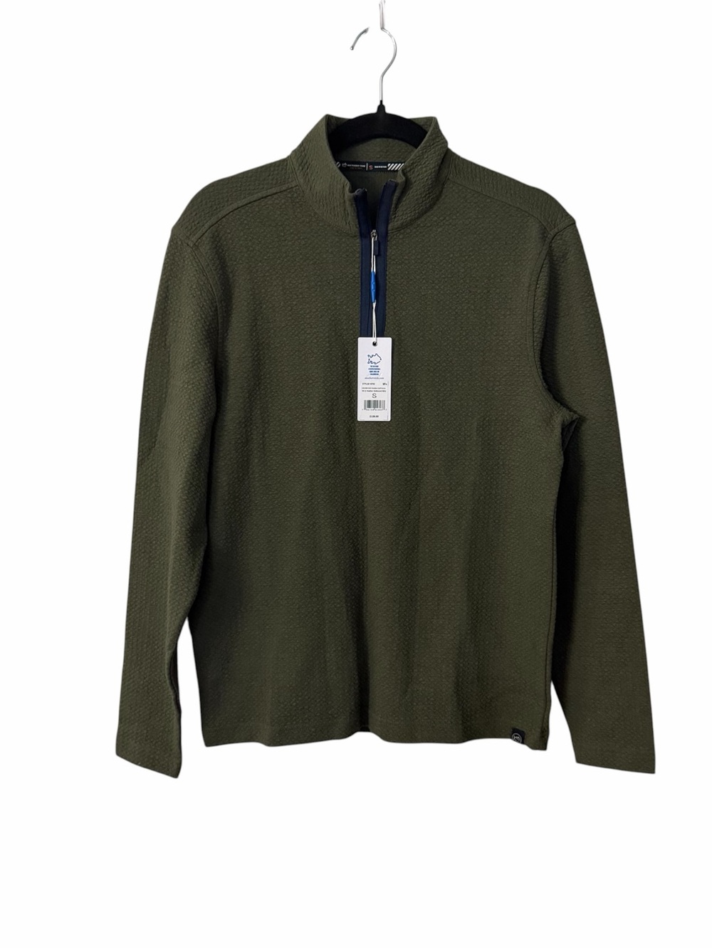 Southern Tide Men's Heather Gulf Green Outbound Quarter-Zip Pullover Sz S NWT